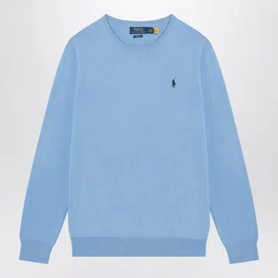 Polo Ralph Lauren Light Blue Cotton Jumper