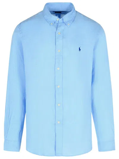 Polo Ralph Lauren Light Blue Cotton Shirt
