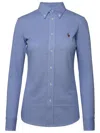 Polo Ralph Lauren Ls Heidi Skinny Long Sleeves Knit Shirt In Blue