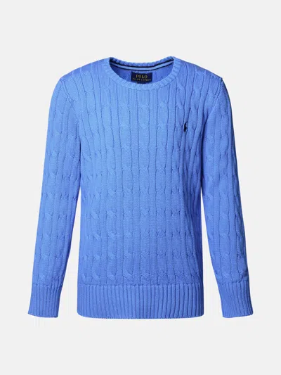 Polo Ralph Lauren Light Blue Cotton Sweater