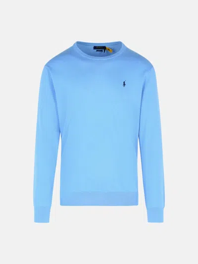 Polo Ralph Lauren Light Blue Cotton Sweatshirt