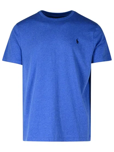 Polo Ralph Lauren Logo-embroidered Crewneck T-shirt In Blue