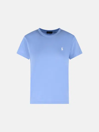 Polo Ralph Lauren Light Blue Cotton T-shirt