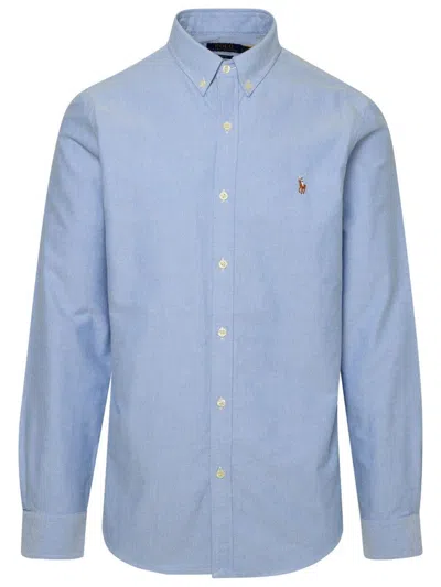 Polo Ralph Lauren "oxford Custom" Shirt In Blue