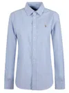 Polo Ralph Lauren Light Blue Oxford Shirt With Mother-of-pearl Buttons In Blue