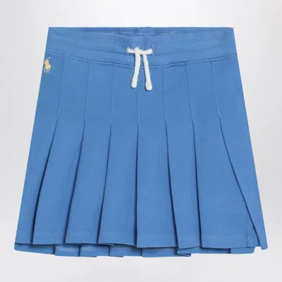 Polo Ralph Lauren Light Blue Pleated Mini Skirt
