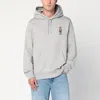 Polo Ralph Lauren Light Gray Polo Bear Hoodie In Gray
