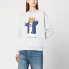 Polo Ralph Lauren Light Grey Polo Bear Sweatshirt In White