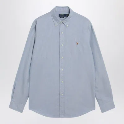 Polo Ralph Lauren Light Oxford Shirt Custom-fit In Blue