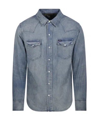 Polo Ralph Lauren Light Wash Denim Long-sleeve Shirt