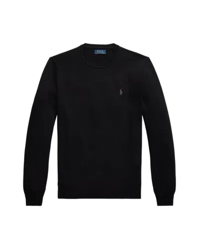 Polo Ralph Lauren Lightweight Classic Polo Sweatshirt For Men In Black