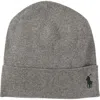 Polo Ralph Lauren Lightweight Cotton Beanie In Gray