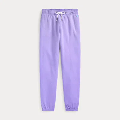 Polo Ralph Lauren Lightweight Fleece Athletic Trouser In Purple