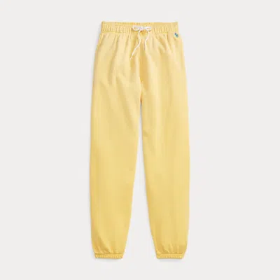 Polo Ralph Lauren Lightweight Fleece Athletic Trouser In Yellow