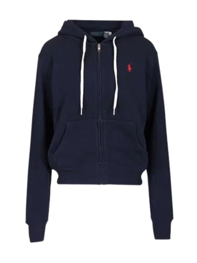 Polo Ralph Lauren Lightweight Fleece Sweatshirt In Blue