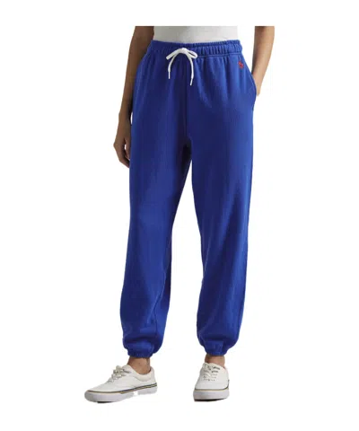 Polo Ralph Lauren Lightweight-fleece Track Pants In Blue