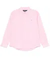 Polo Ralph Lauren Lightweight Linen Long Sleeve Shirt In Pink