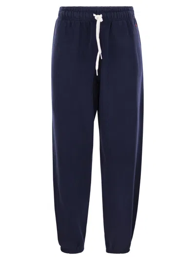Polo Ralph Lauren Lightweight Plush Sports Pants In Blue