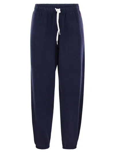 Polo Ralph Lauren Lightweight Plush Sports Pants In Blue