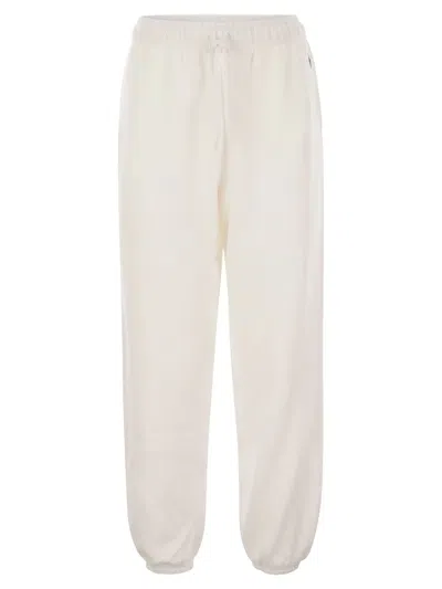 Polo Ralph Lauren Lightweight Plush Sports Pants In White