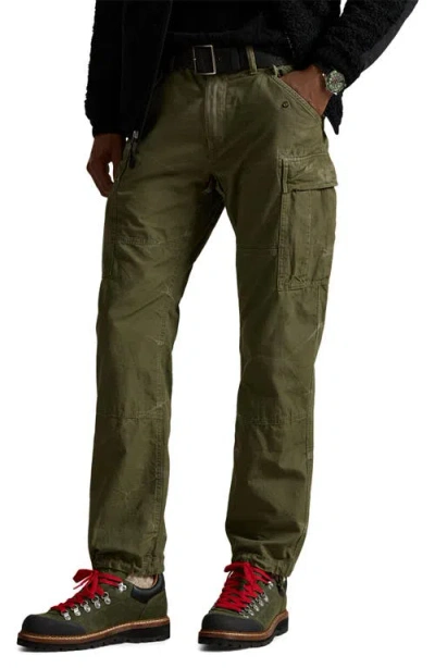 Polo Ralph Lauren Lightweight Rustic Canvas Cargo Pants In Green