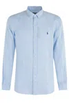 Polo Ralph Lauren Polo Pony-embroidered Cotton Shirt In Blue