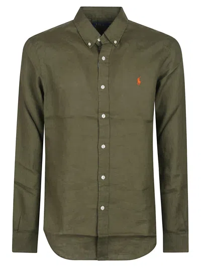Polo Ralph Lauren Lightweight Shirt In Green