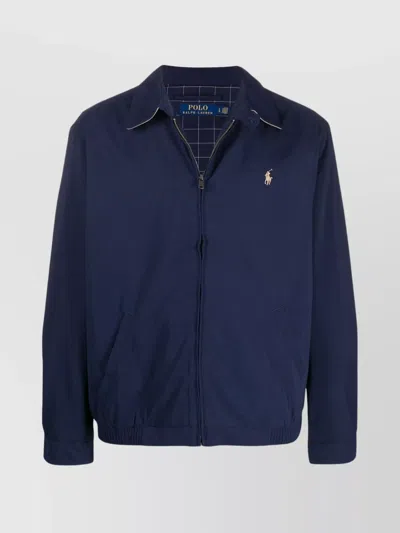 POLO RALPH LAUREN LIGHTWEIGHT ZIPPED JACKET ELASTICATED HEM