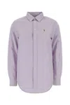 Polo Ralph Lauren Lilac Oxford Shirt In Gray