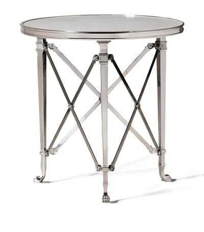 Polo Ralph Lauren Limestone And Stainless Steel Cannes Gueridon Table In Gray