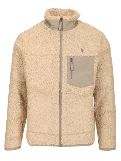 Polo Ralph Lauren Lined Fleece Jackets Beige