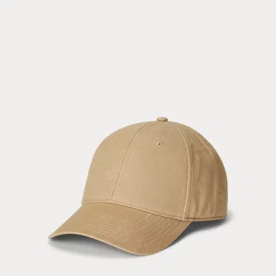 Polo Ralph Lauren Linen Ball Cap In Vintage Khaki