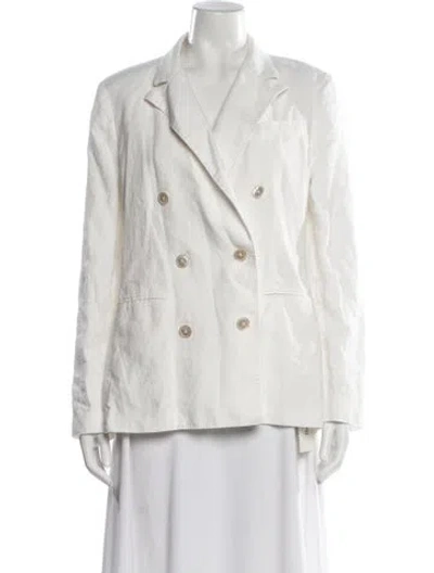 Pre-owned Polo Ralph Lauren Linen Blazer In Neutral
