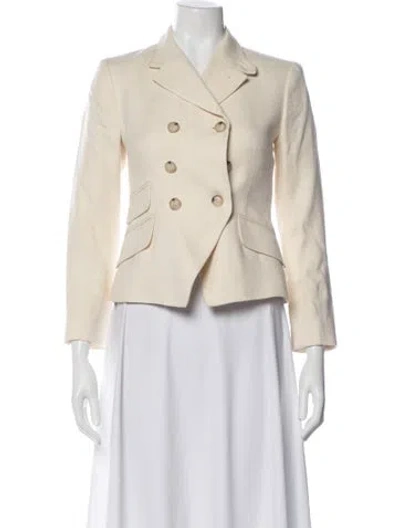 Pre-owned Polo Ralph Lauren Linen Blazer In Neutrals