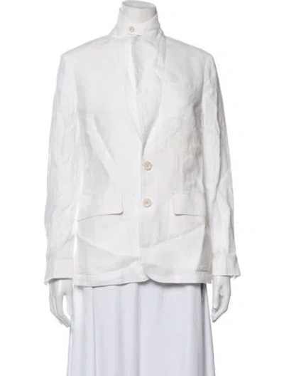 Pre-owned Polo Ralph Lauren Linen Blazer In Neutrals