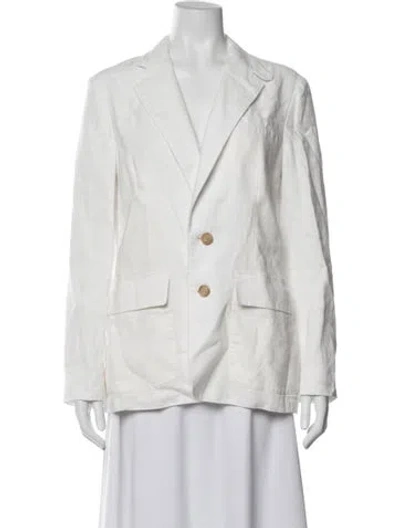 Pre-owned Polo Ralph Lauren Linen Blazer W/ Tags In Grey