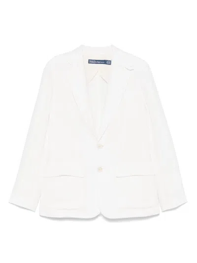 Polo Ralph Lauren Linen Blazer In White