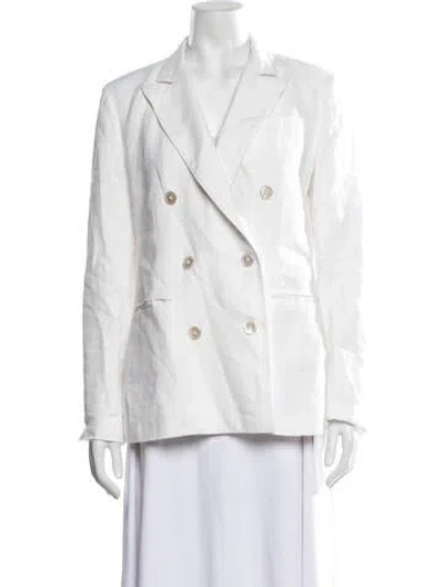 Pre-owned Polo Ralph Lauren Linen Blazer In White