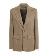 Polo Ralph Lauren Linen-blend Herringbone Blazer In Brown
