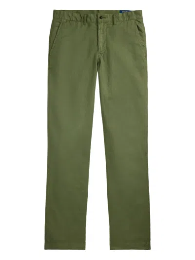 Polo Ralph Lauren Linen-blend Trousers In Green