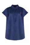 Polo Ralph Lauren Midnight Royal Linen Shirt With Classic Collar In Blue