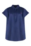 Polo Ralph Lauren Midnight Royal Linen Shirt With Classic Collar In Blue