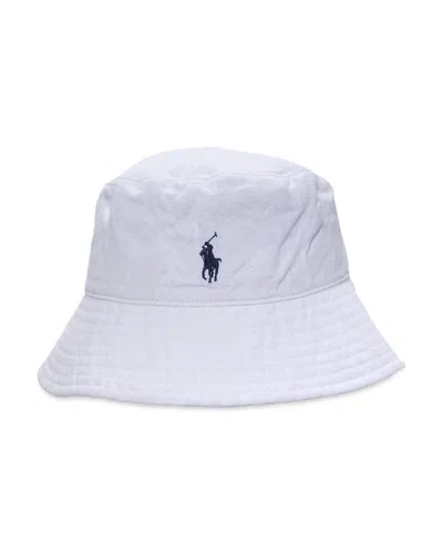 Polo Ralph Lauren Linen Bucket Hat In Deckwash White