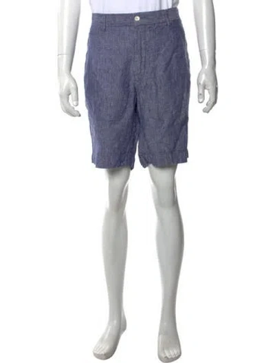 Pre-owned Polo Ralph Lauren Linen Chino Shorts In Blue