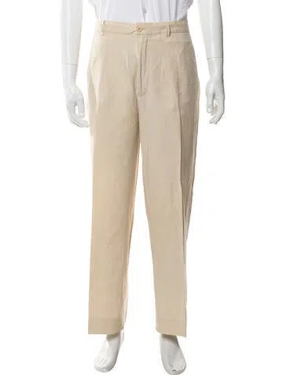 Pre-owned Polo Ralph Lauren Linen Chinos In Neutral
