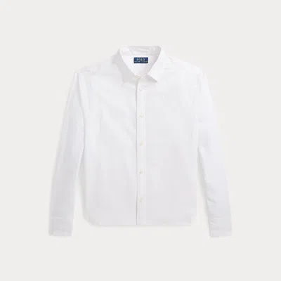 Polo Ralph Lauren Kids' Linen-cotton Boxy Shirt In White