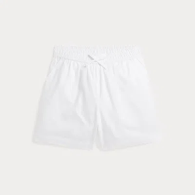 Polo Ralph Lauren Kids' Linen-cotton Short In White