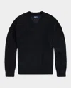 Polo Ralph Lauren Linen-cotton V-neck Sweater