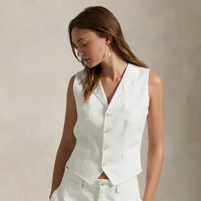 Polo Ralph Lauren Linen-cotton Vest In Nevis