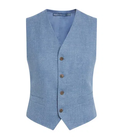 POLO RALPH LAUREN LINEN-COTTON WAISTCOAT